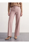 LCW Modest Pink Striped Standard & Regular Wide-Leg Women's Pants, Featuring the ALITA CITY Touch - 2