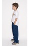 CHILDREN'S ELASTIC-WAISTED BAGGY LOOSE-FIT NAVY BLUE PANTS - 2