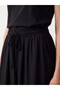 XSIDE Black Gabardine Straight-Leg, Loose & Wide-Leg Women's Pants—The ALITA CITY Difference - 3