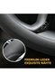 Microfiber Leather Steering Wheel Covers - 15in (Black) - 4