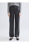 XSIDE Black Faux Leather straight-leg and slim-fit women's pants, featuring the ALITA CITY touch - 2