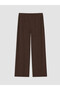 XSIDE Brown Raschel Solid Loose & Oversized Wide-Leg Women's Pants—The ALITA CITY Difference - 5