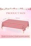 Pack of 6 Disposable Red and White Rectangular Checkered Tablecloths Red and White Plastic Checkered - 3
