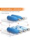 Plastic Water Bottle Organizer Rack Storage Holder,4 Tier Containers Stackable Free-Standing Bottle - 3