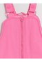 Peak New Season Pink Water Repellent Girls' Ski Overalls - 2