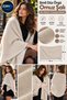 Women's Beige Glitter Knit Solid-Knit Shoulder Shawl, 85x185 cm, Soft-Textured Knit Shawl, Stylish and Elegant Shoulder Shawl - 6