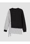 Peak New Season Black Striped Soft Touch Women's Sweatshirt Tunic - 7