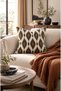 Digitally Printed Diamond Patterned Square Cushion Cover, 43 x 43 cm, Reversible Cushion Cover, 1 PIECE - 3