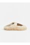 Peak New Season Beige Teddy Bear Print Plush Slippers for Girls - 3