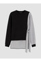 Peak New Season Black Striped Soft Touch Women's Sweatshirt Tunic - 5
