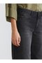 Alita City Farkıyla Lcw Jeans Black Denim Straight Wideleg High Wide Leg Women's Jean Pants - 3