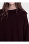 TWO MT SHOP QUALITY LCW Modest Purple Boat Neck Women's Knit Sweater - 3