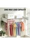 Wall Mounted Clothes Drying Rack, Foldable Laundry Drying Rack Collapsible, Heavy Duty Metal Retract - 4
