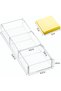 3 Section Acrylic Drawer Organizer Tray - 6