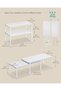 Set of 2 Kitchen Cabinet Spice Racks, Matte White - 6