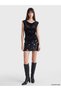 TWO MT SHOP QUALITY XSIDE Black Sequin Mini Skirt for Women - 2