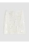 TWO MT SHOP QUALITY XSIDE White Sequin Mini Skirt for Women - 6