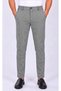 Men's Black Houndstooth Checkered Pants with Pockets, Side Elastic, and Belt—Chef, Waiter, and Cook Pants (209)