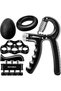 Grip Strength Trainer, Forearm Workout, Hand & Finger Exerciser - 5 Pack