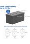 Ottoman Seat Storage Stool, Folding Storage Ottoman Cube, Space-Saving Cube Footrest Seat for Bedroo - 6