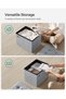 Small Folding Storage Ottoman, Dove Gray - 5