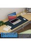 Small Office Leather Desk Mat, Mouse and Keyboard Pad, Computer and Laptop Mat, Desktop Protector an - 5