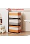 Rectangular Storage Stool, Padded Footstool, Leather storage ottoman, Shoe Changing Stool, Storage B - 6