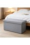 Ottoman Storage Box Foldable Storage Boxes Bench Linen Ottoman Seat Storage Stool Toy Storage Box Sp - 2