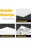 Pegboard Combination Kit, 4 Pack Metal Pegboard Panels with 50 Hooks, Black Pegboards Wall Organizer - 4