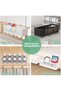 Bedside Caddy Shelf, Multi-Purpose Organizer Shelf for Dorm Bed, Bunk Bed, Crib Rails, Bedside Stora - 5