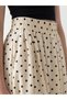 TWO MT SHOP QUALITY XSIDE Ecru Polka Dot Long Women's Skirt - 3