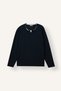 Regular Fit Crew Neck Waffle Basic Sweatshirt, Navy Blue I2046AX26WN - 6