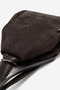 2056 Genuine Leather Women's Crossbody Bag, Suede Brown - 4