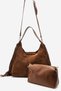 Mojave Women's Shoulder Bag, Genuine Suede Leather, TABA - 6
