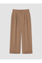 LCW Modest Khaki Solid Loose & Wide-Leg Women's Pants, Featuring the ALITA CITY Touch - 5