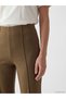 LCW EVERYDAY Khaki Interlock Solid Super Skinny & Extra-Tight Flared Women's Pants—The ALITA CITY Difference - 3