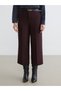 LCW Vision Plum Polyviscose Straight Standard & Regular Wide-Leg Women's Pants, Featuring the ALITA CITY Touch - 4