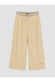 LCW Modest Green Gabardine Embroidered Comfort & Relax Wide-Leg Women's Pants, Featuring the ALITA CITY Touch - 5