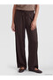 XSIDE Brown Gabardine Straight-Leg, Loose & Wide-Leg Women's Pants—The ALITA CITY Difference - 2