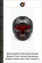 Custom-Made Helmet Type: Full-Face Helmet, Faux Leather, Black, L