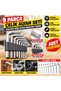 9-Piece Steel Allen Wrench Set—Short, Flat, and Angled Allen Wrenches—BZELDR05