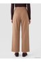 LCW Modest Khaki Solid Loose & Wide-Leg Women's Pants, Featuring the ALITA CITY Touch - 4