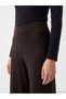 LCW EVERYDAY Brown Knit Straight-Leg & Slim-Fit Narrow-Legged Wide-Leg Women's Pants, Featuring the ALITA CITY Touch - 3