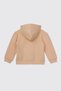 Girls' Salmon-Colored Sweatshirt with a Zipper - 2