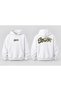 White Oversized Unisex Sweatshirt, 100% Cotton, Thick with a Soft Interior