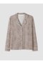 LCW DREAM Ecru Jersey Leopard-Print Long-Sleeve Women's Pajama Top, Featuring the ALITA CITY Touch