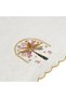 Palmira Bamboo Palm Embroidered 2-Piece Towel Set, Ecru, 50x90, Ecru - 3