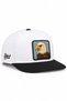 Black-and-White Hip-Hop Hat with the Kartal Logo