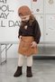 Leather Skort Camel - 2