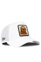 White Trucker Cap with a Sloth Logo